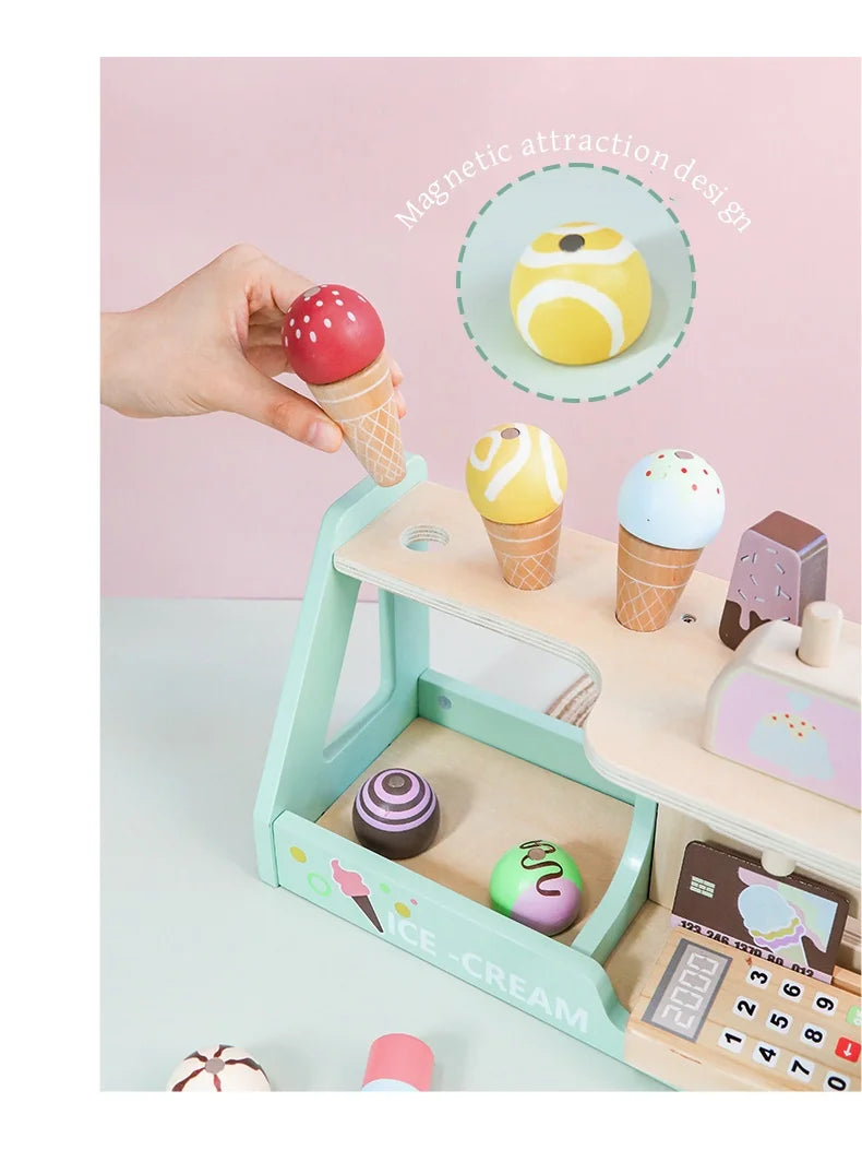 Ice Cream Montessori Wooden Toys - DIYTime