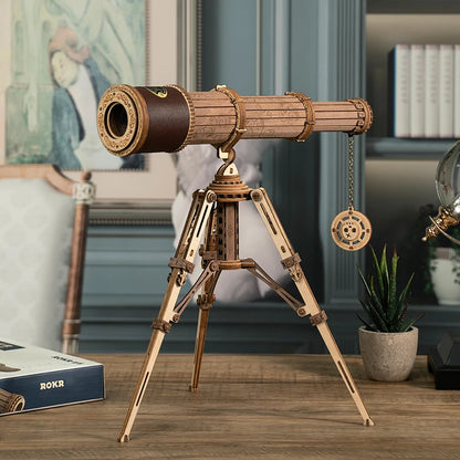 Pirate Monocular Telescope 3D Wooden Puzzle - DIYTime