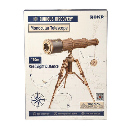 Pirate Monocular Telescope 3D Wooden Puzzle - DIYTime