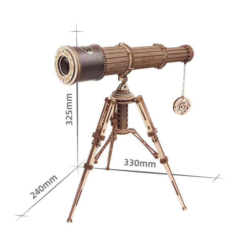 Pirate Monocular Telescope 3D Wooden Puzzle - DIYTime