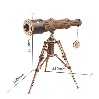 Pirate Monocular Telescope 3D Wooden Puzzle - DIYTime