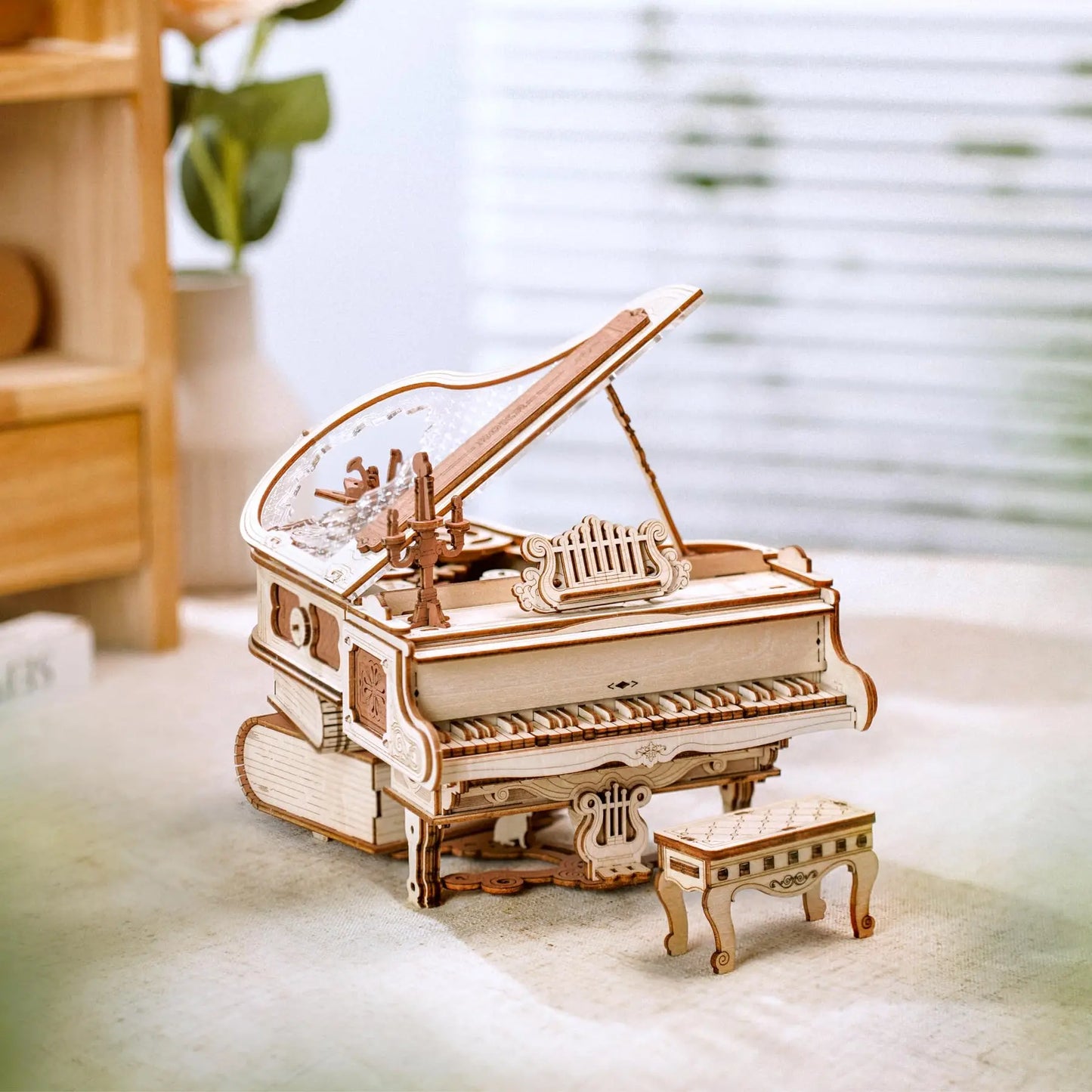 Magic Piano Mechanical Music Box 3D Wooden Puzzle - DIYTime