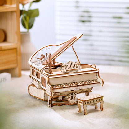 Magic Piano Mechanical Music Box 3D Wooden Puzzle - DIYTime