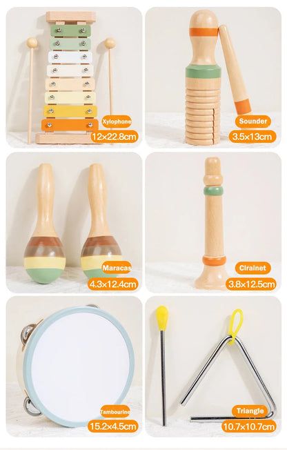 Baby Musical Instruments Montessori Wooden Toys - DIYTime