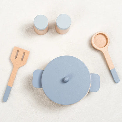 Cookware Kitchen Montessori Wooden Toys - DIYTime