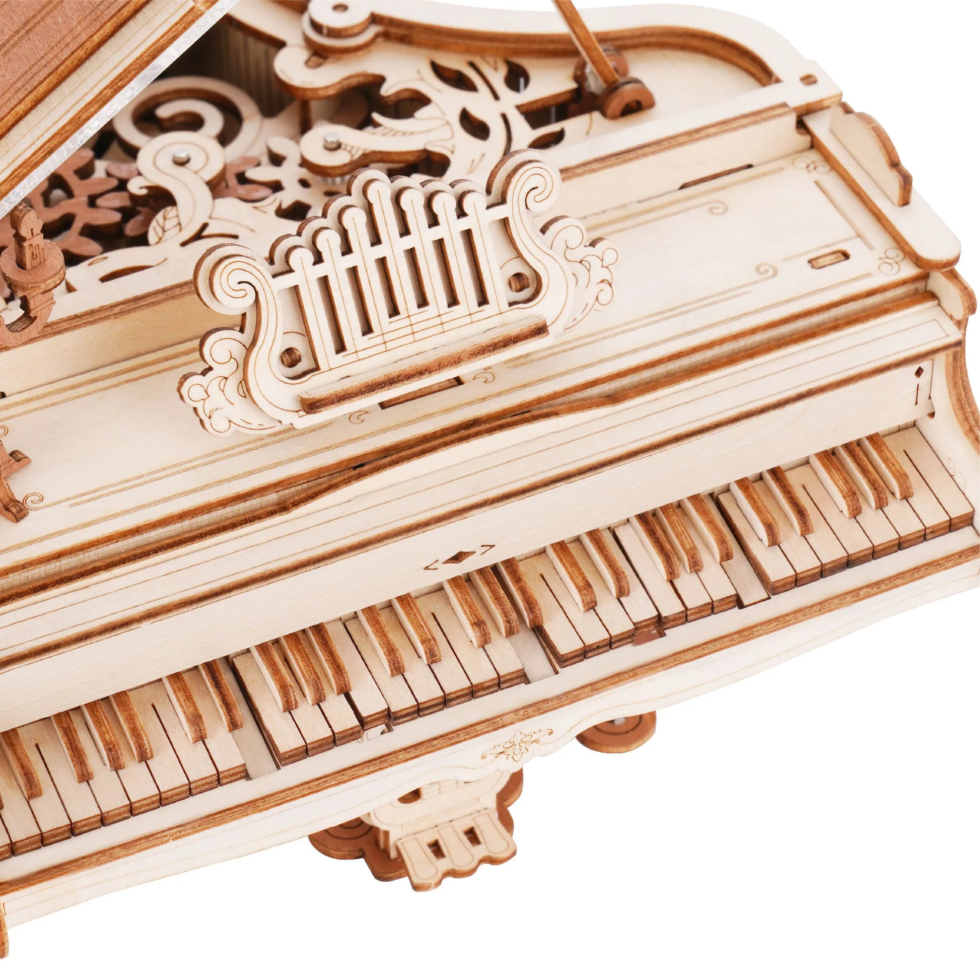 Magic Piano Mechanical Music Box 3D Wooden Puzzle - DIYTime