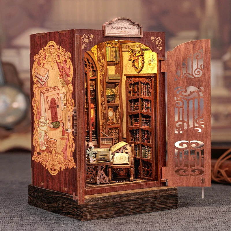 Bookshop Memories 3D Wooden Puzzles - DIYTime