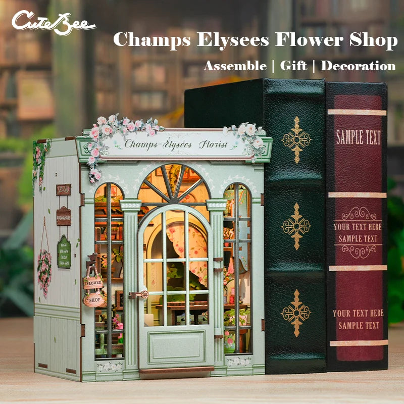 Flower Shop Wooden 3D Puzzle - DIYTime