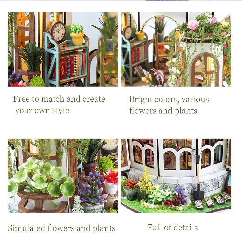 Garden Flower DIY 3D Wooden Puzzle - DIYTime