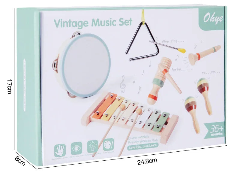 Baby Musical Instruments Montessori Wooden Toys - DIYTime