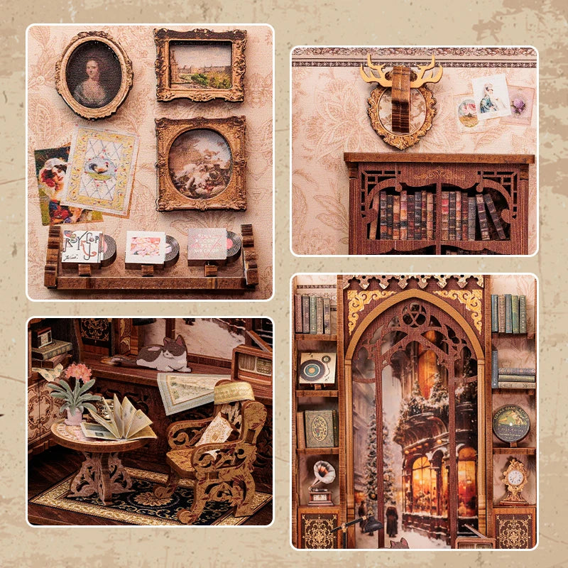 Bookshop Memories 3D Wooden Puzzles - DIYTime