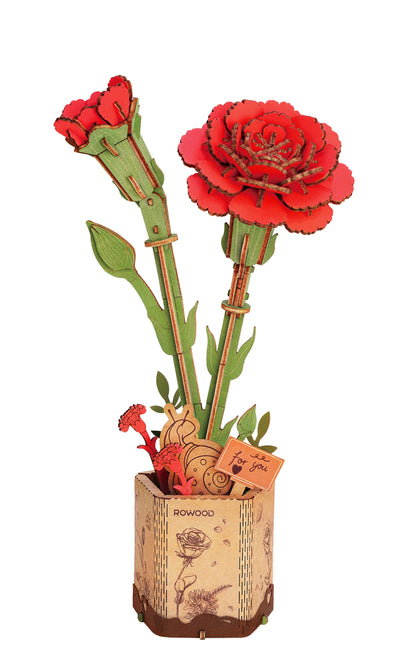 Wooden Flower Bouquet DIY 3D Puzzle - DIYTime