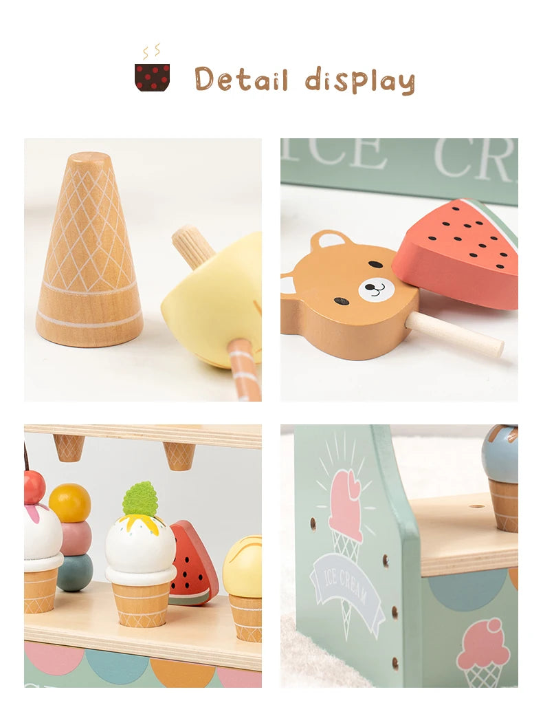 Ice Cream Montessori Wooden Toys - DIYTime