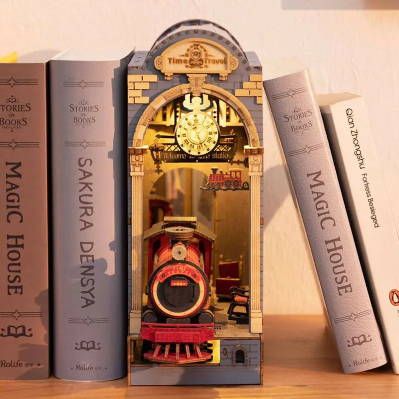 Robotime Stories in Books 4 Kinds Book Nook 3D Wooden Puzzles Miniature - DIYTime