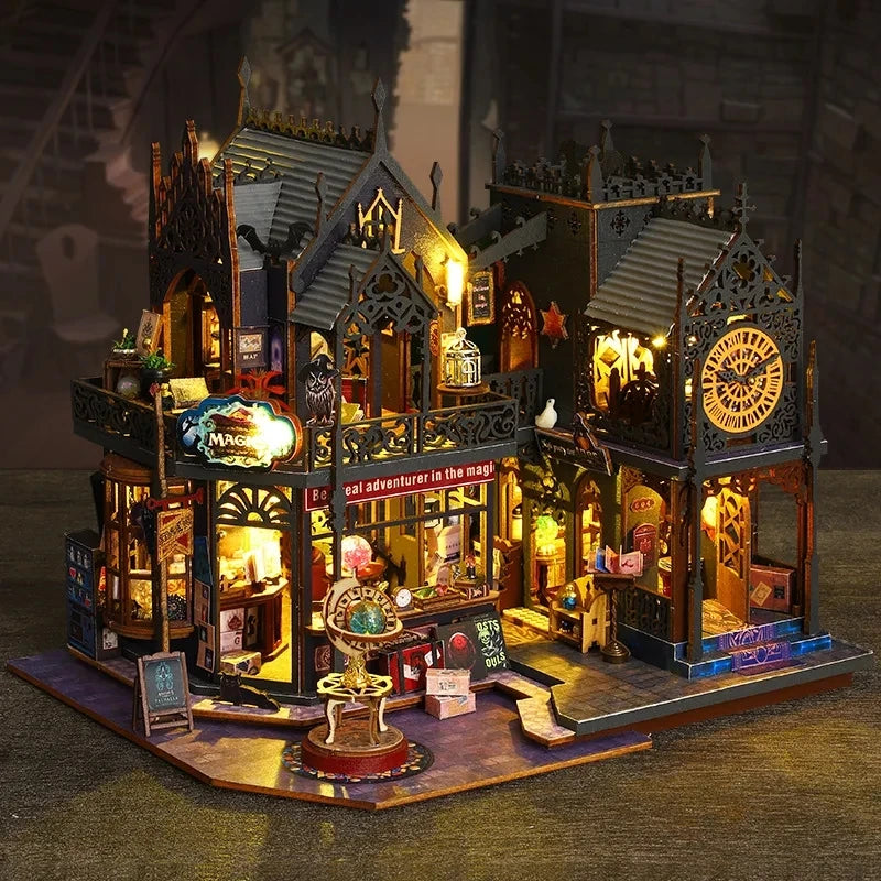 Big Doll House 3D Wooden Puzzles Miniature - DIYTime