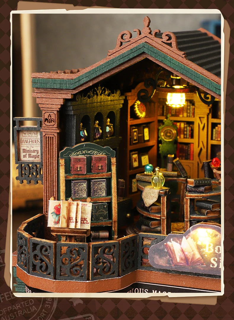 Bookstore DIY Miniature House - DIYTime