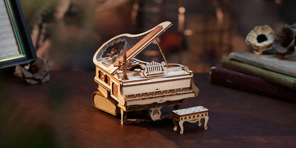 Magic Piano Mechanical Music Box 3D Wooden Puzzle - DIYTime