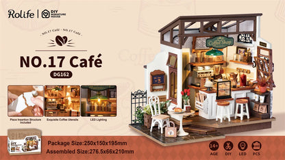 Rolife Cafe 3D Wooden Puzzles Miniature - DIYTime