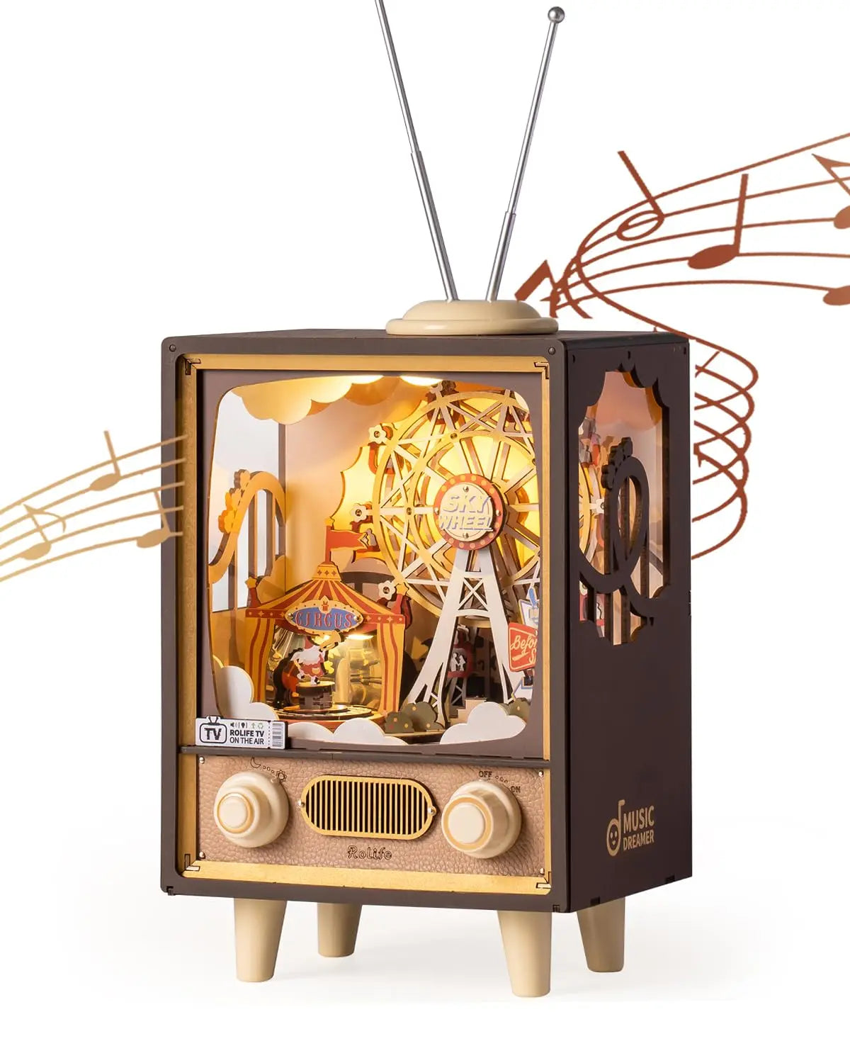 Sunset Carnival Music TV DIY 3D Puzzle - DIYTime