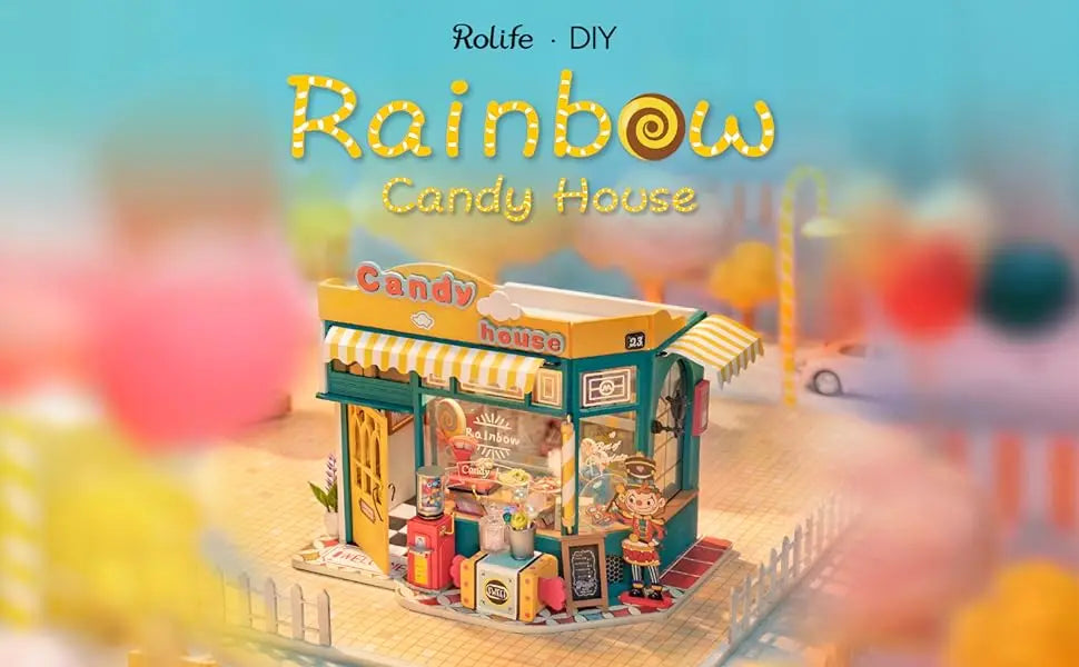 Rainbow Candy House DIY Miniature House - DIYTime