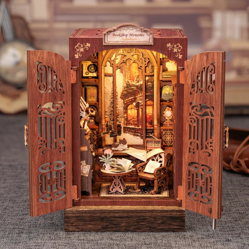 Bookshop Memories 3D Wooden Puzzles - DIYTime