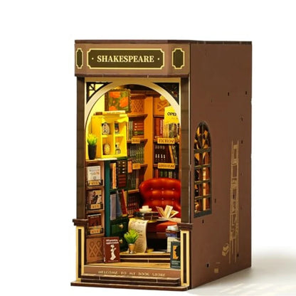 Bookstore 3D Wooden DIY Book Nook - DIYTime