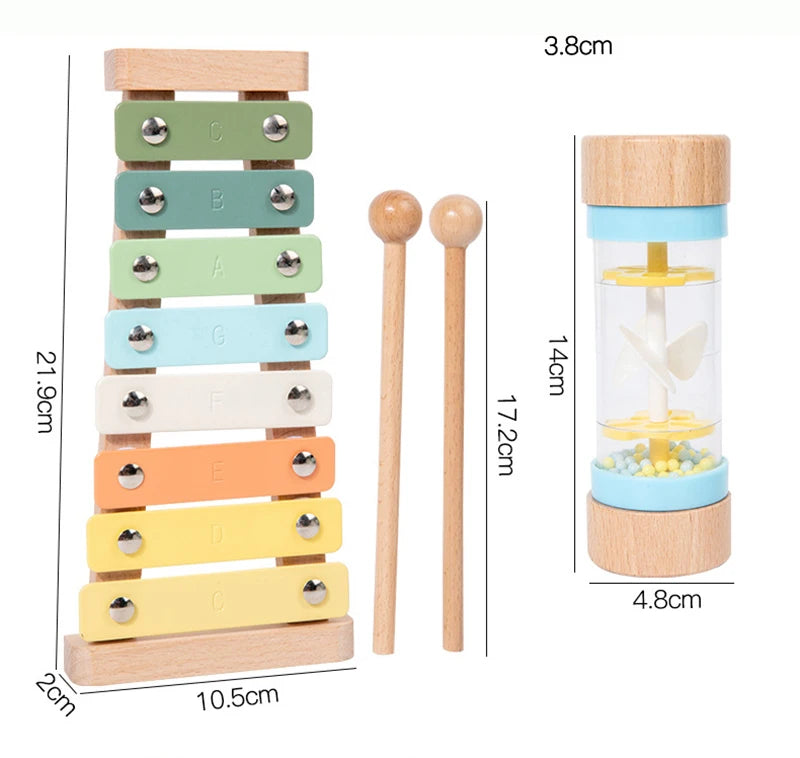 Baby Musical Instruments Montessori Wooden Toys - DIYTime