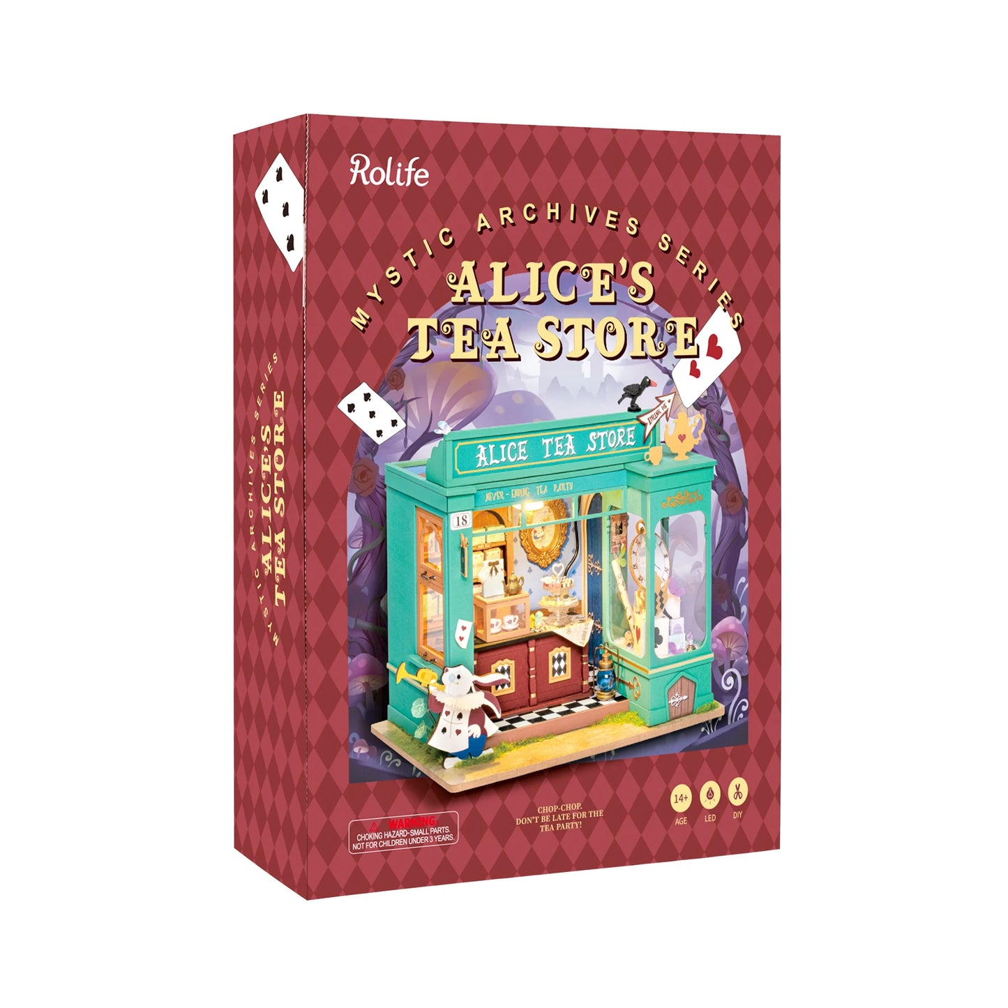 Alice's Tea Store 3D Wooden Puzzles Miniature - DIYTime