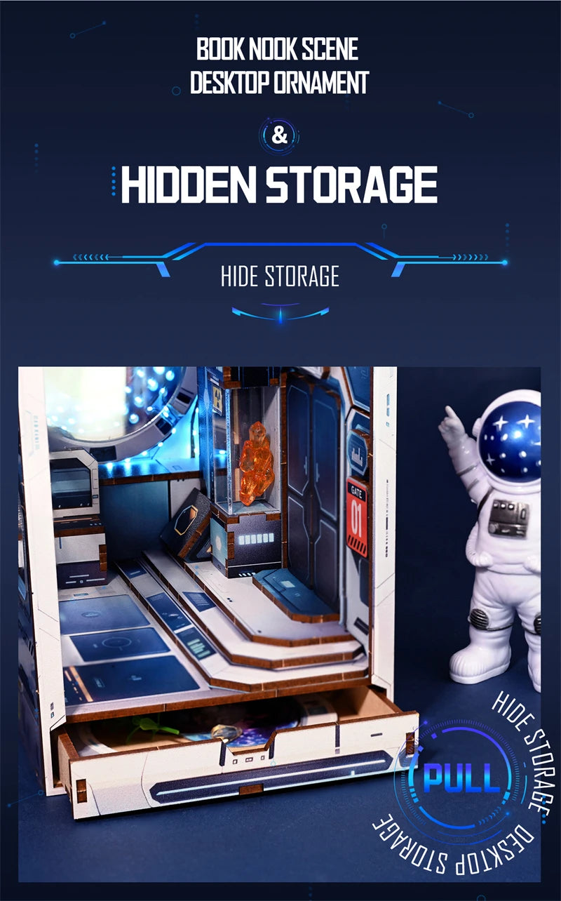 Alien Space Station DIY Book Nook - DIYTime