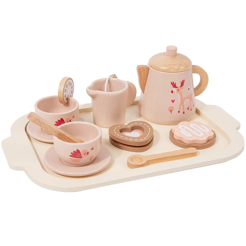 Afternoon Tea Set Montessori Wooden Toys - DIYTime