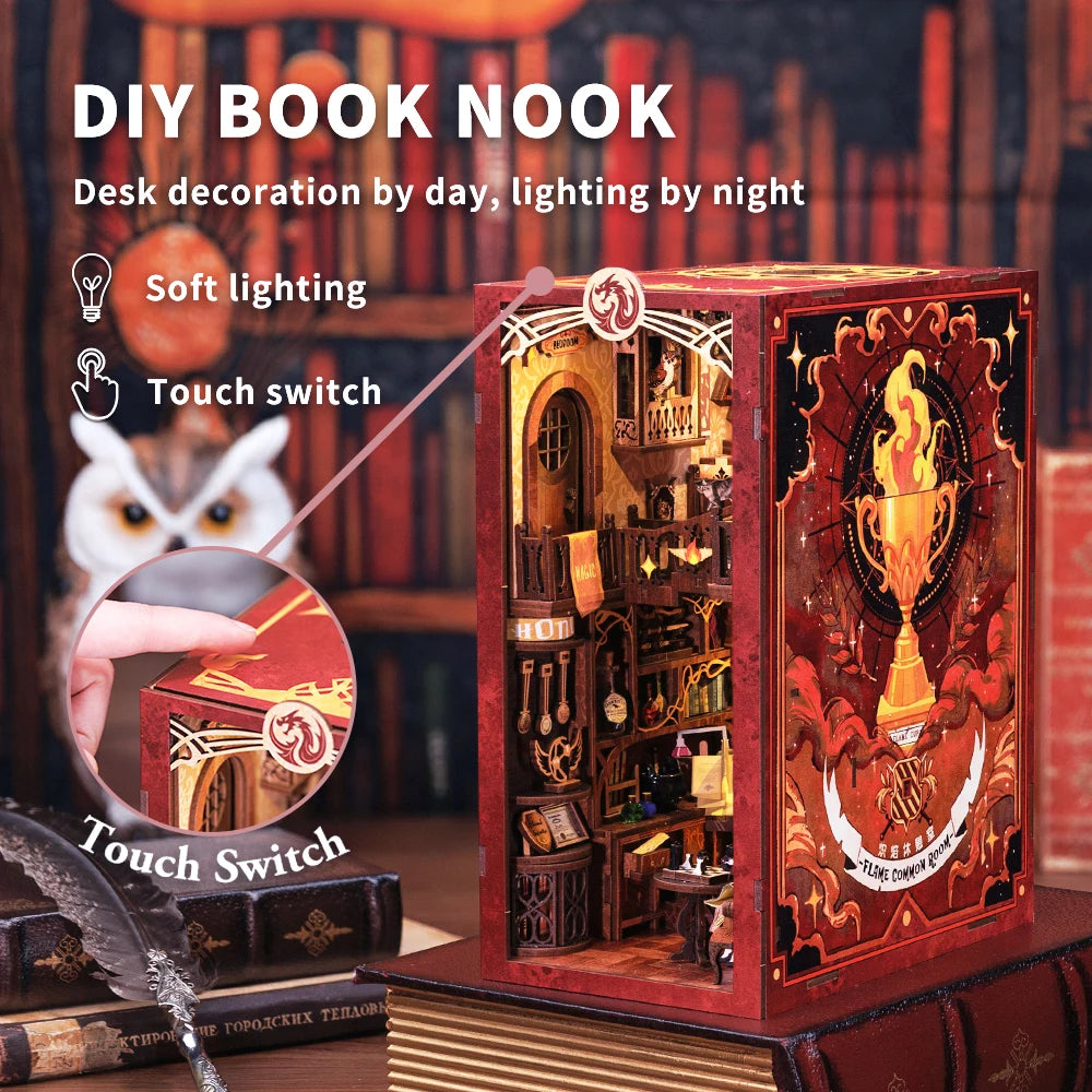 Flame Common Room DIY Book Nook - DIYTime