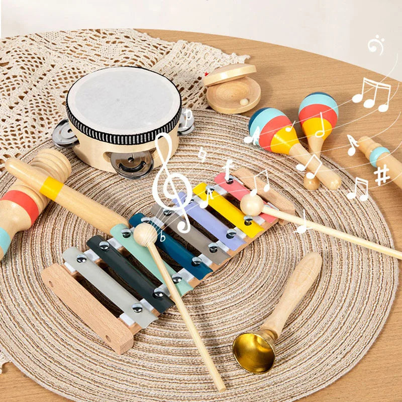 Baby Musical Instruments Montessori Wooden Toys - DIYTime