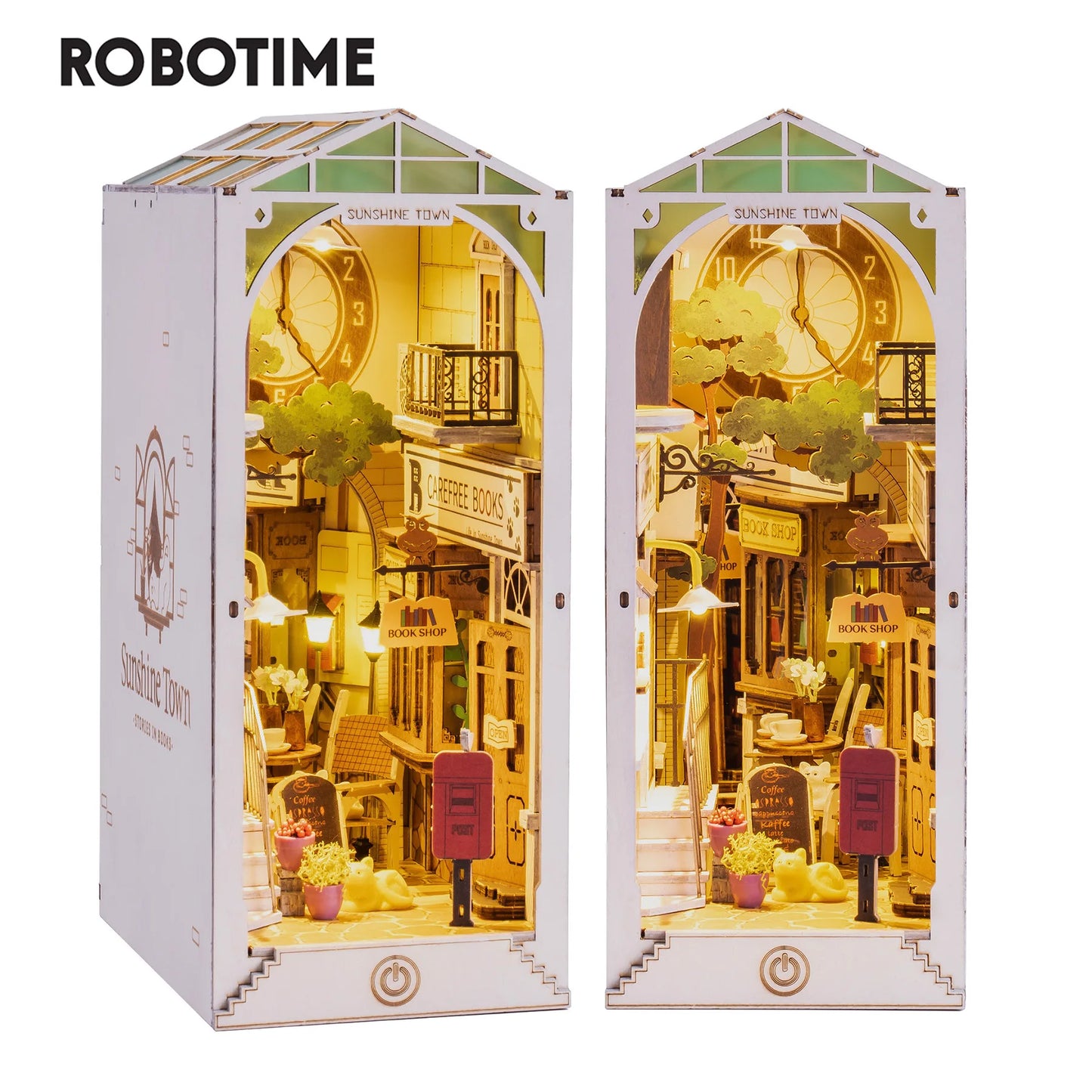 Robotime Stories in Books 4 Kinds Book Nook 3D Wooden Puzzles Miniature - DIYTime