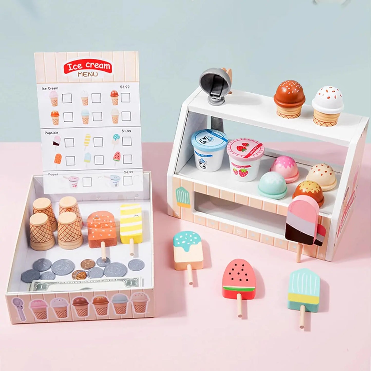 Ice Cream Montessori Wooden Toys - DIYTime