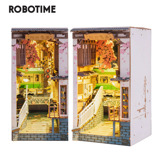 Robotime Stories in Books 4 Kinds Book Nook 3D Wooden Puzzles Miniature - DIYTime