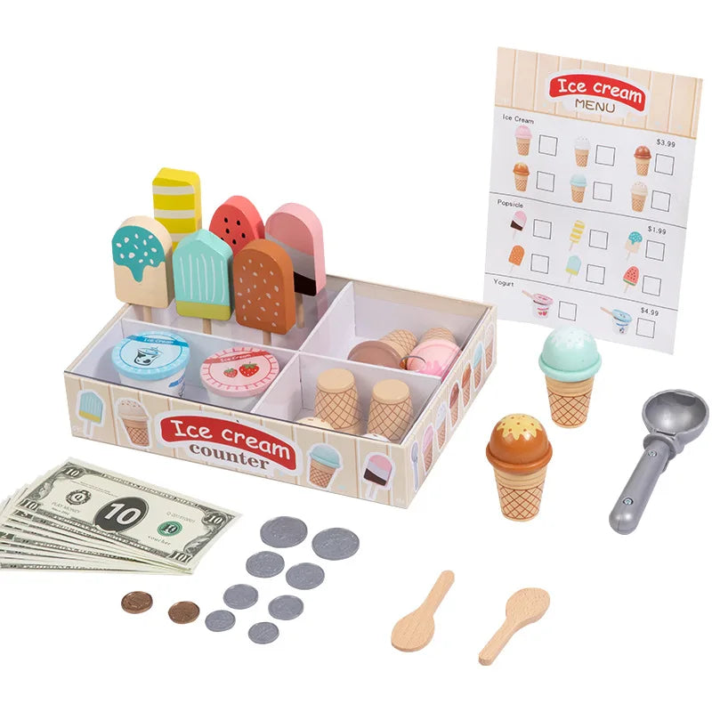 Ice Cream Montessori Wooden Toys - DIYTime