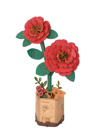 Wooden Flower Bouquet DIY 3D Puzzle - DIYTime