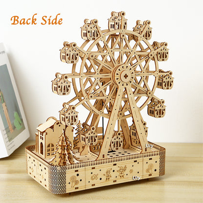 Ferris Wheel 3D Wooden Puzzle Music Box - DIYTime