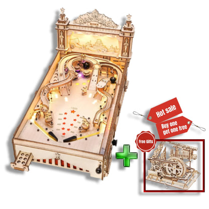 Pinball Machine 3D Wooden Puzzle Kit - DIYTime