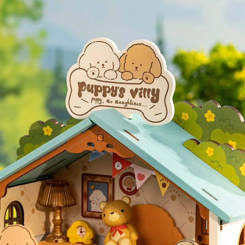 Puppy's Cozy Villa House DIY Miniature House Kit - DIYTime