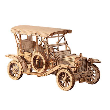 Vintage Retro Car 3D Wooden Puzzle - DIYTime