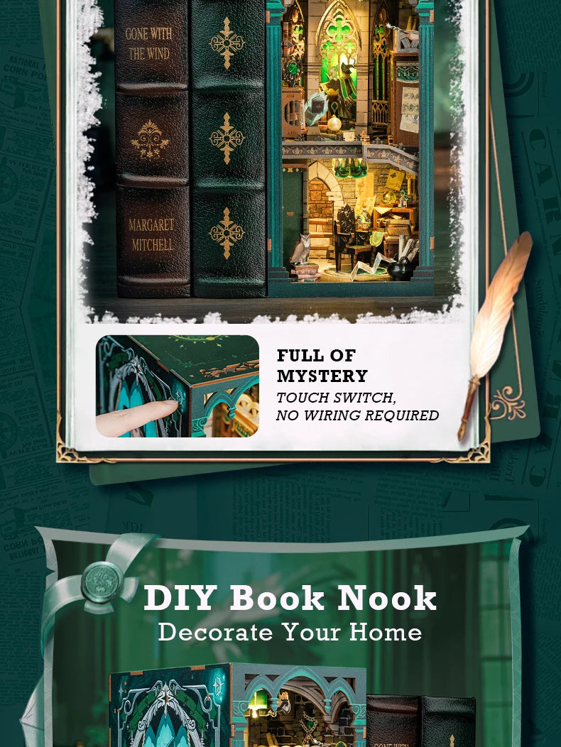 Darkness Common Room DIY Book Nook Kit - DIYTime