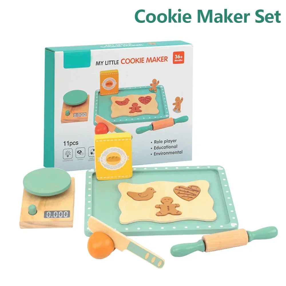 Coffee Maker Kitchen Montessori Wooden Toys - DIYTime