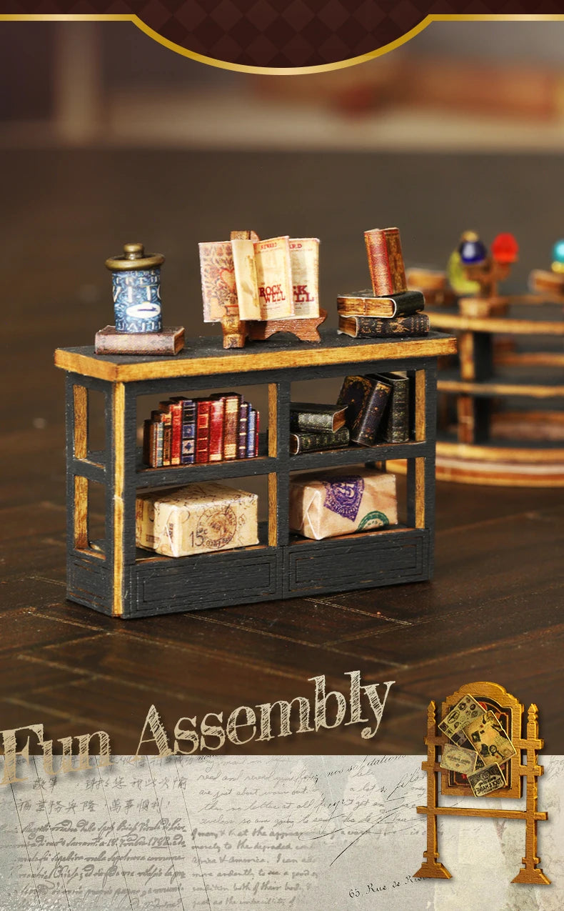 Bookstore DIY Miniature House - DIYTime