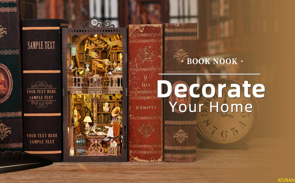 Magic Library 3D Wooden DIY Book Nook - DIYTime