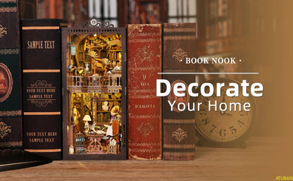 Magic Library 3D Wooden DIY Book Nook - DIYTime