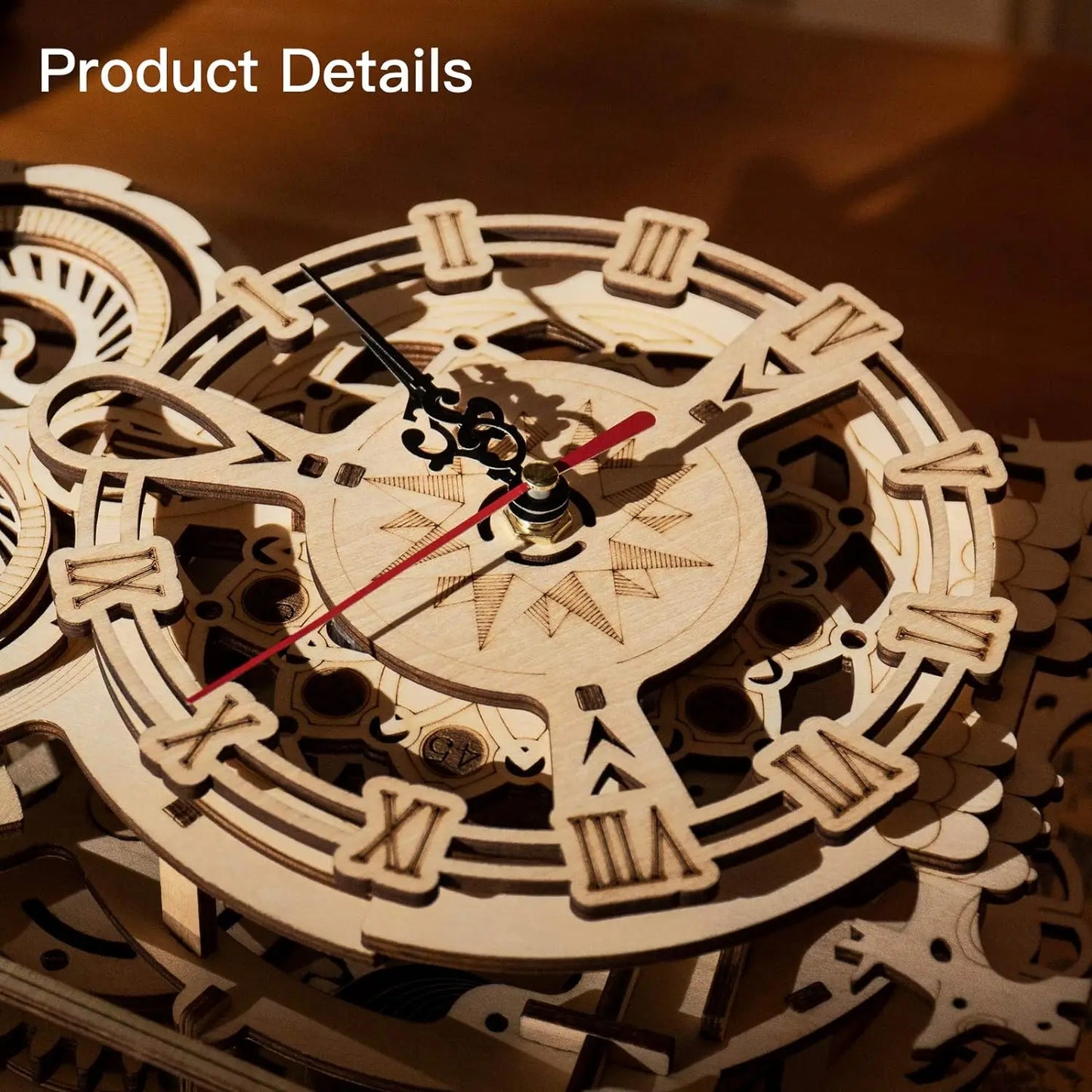 OWL Clock Mechanical Gear 3D Wooden Puzzle - DIYTime