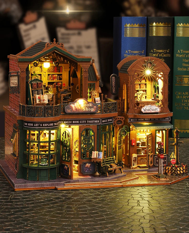 Bookstore DIY Miniature House - DIYTime