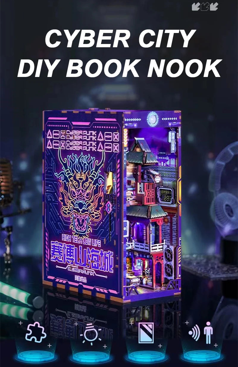 Cyber City DIY Book Nook - DIYTime