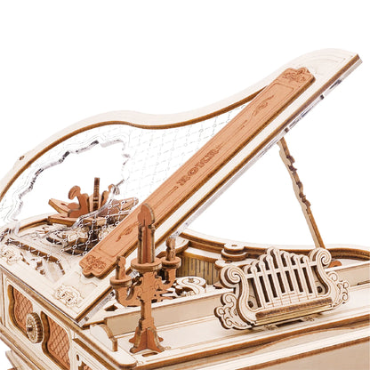 Magic Piano Mechanical Music Box 3D Wooden Puzzle - DIYTime